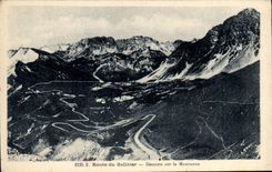 CPA Route du Galibier Desceate sur la Maurienne 