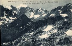 CPA Dauphine Massif du Pelvoux La Barre des Eorins vue du Col du Galibier 