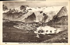 CPA Le Dauphine Pittoresque Massif de la Meije Le Lac Leris 