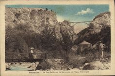 CPA Briancon Le Pont Baldy sur la Serverette et l'Usine Electrique 