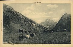 CPA Les Alpes Vallee du Queyres Le Mont Viso A droite la Roche Taillante 