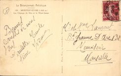 CPA Montgenevre Les Champs de Skis et le Mont Janus