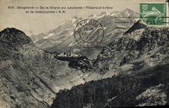 CPA Dauphine De la Grave au Lauteret Villard d'Arene et le Combeynot 