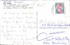 CPA Les Alpes Orcieres centre touristique La chapelle des Veyers Le Garabrut et l'aiguille