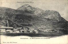 CPA Brianconnais Le Mont Genevre et le Chaberton 