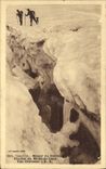 CPA Dauphine Massif du Pelvoux Glacier du Mont de Lans Une Crevasse 