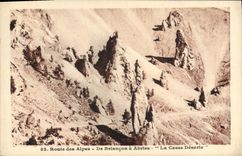 CPA Route des Alpes De Briancon a Abries La Casse Deserte 