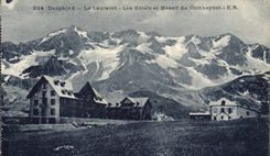 CPA Dauphine Le Lautaret Les Hotels et Massif du Combeynot 