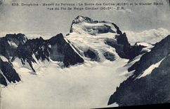 CPA Dauphine Massif du Pelvoux La Barre des Eorins et le Glacier Blanc vus du Pic de Neige Cordier 