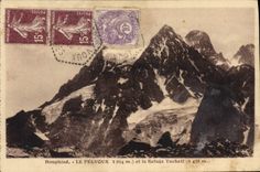 CPA Dauphine Le Pelvoux et le Refuge Tauchett 