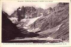CPA Dauphine Vallee des Etancons Massif de la Meije 