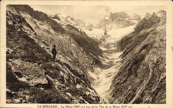 CPA La Berarde La Meije vue de la Tete de la Maye 