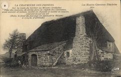CPA La Chaumiere des Princes Sur la route du Gerbier au Mezenc Ardeche 