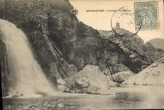 CPA Antraygues Cascade de l'Azuel 