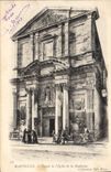 CPA Martigues Facade de l'Eglise de la Madeleine 