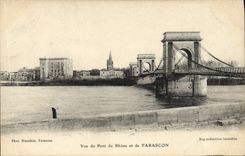 CPA Vue du Pont du Rhone et de Tarascon 