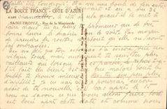 CPA Saint Tropez Rue de la Misericorde