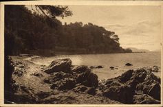 CPA Toulon Crepuscule au cap Brun 