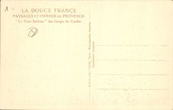 CPA Paysages et Pierres de provence le Ponte Sublime des Gorges du Verdon