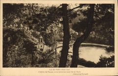 CPA Ile de Port Cros Var Cloches de Paques voies aeriennes dans l'Ile en fleurs 