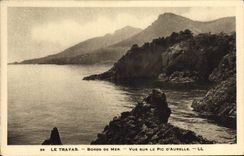 CPA Le Trayas Bords de Mer vue sur le Pic d'Aurelle 