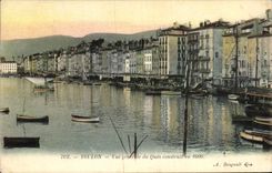 CPA Toulon Vue generale du Quai Construit en 16606 