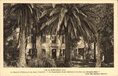 CPA Ile de Port Cros Var le Manoir d'Helene et de Jean d'Agreve la luxuriance de sa vegetation en fa