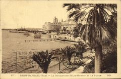 CPA Saint Raphael Var le Boulevard Felix Martin et la Plage 