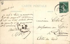 CPA Giens Perspective sur mer prise de la Villa Bellevue 