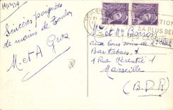 CPA Toulon Cap Brun Soleil Couchant 