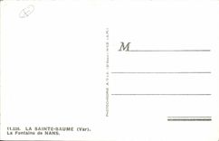 CPA La Sainte Baume Var la Fontaine de Nans 