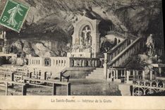 CPA La Sainte Baume interieur de la Grotte 