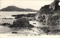 CPA Corniche de l'Esterel pres d'Agay Bord de Mer 