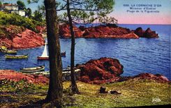 CPA La Corniche d'Or Miramar d'Esterel plage de la Figueirette 