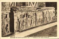 CPA Basilique de Saint Maximin Var Tombeau de Ste Marie Madeleine 