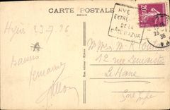 CPA Environs d'Hyeres Giens Coin de Falaises