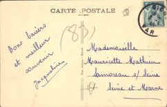 CPA Environs d'Hyeres Giens La Baie du Niel a travers les Pins 