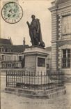 CPA Auxerre Statue de J J Fourier 