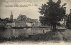 CPA Auxerre L'Eglise Saint Germain et l'Hotel Dieu 