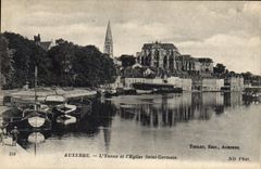 CPA Auxerre l'Yonne et l'Eglise Saint Germain 