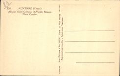 CPA Auxerre Yonne Abbaye Saint Germain et Vieille Maison Place Courbet 