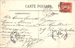 CPA Auxerre vue prise du Belvedere Manifacier vers L'Eglise Saint Pierre 