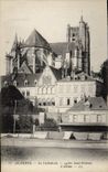 CPA Auxerre La Cathedrale Eglise Saint Etienne l'Abside 