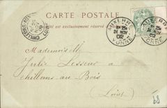 CPA Auxerre Entree de la ville dite Porte du Temple 