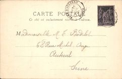 CPA Auxerre Tour de l'Horloge 