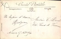 CPA Auxerre vue generale sur la Cathedrale prise du Sommet du Clocher Saint Pierre 