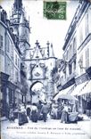 CPA Auxerre vue de l'horloge un jour de Marche 