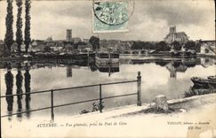 CPA Auxerre vue generale prise du Pont de Gien 