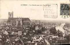 CPA Auxerre vue generale prise de la Tour St Pierre 