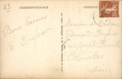 CPA Auxerre Panorama sur la Tour de l'Horloge pris du Belvedere Manifacier 